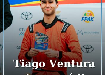 Tiago Ventura no pódio em Montalegre