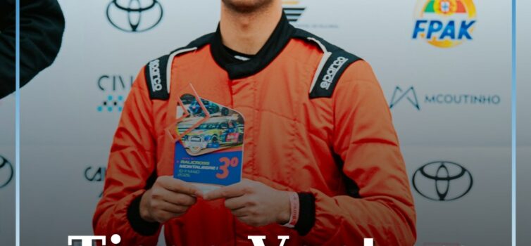 Tiago Ventura no pódio em Montalegre