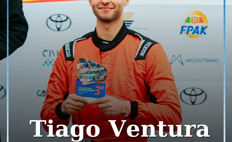 Tiago Ventura no pódio em Montalegre