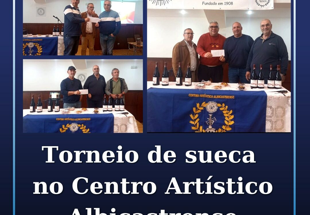 Torneio de sueca no Centro Artístico Albicastrense.