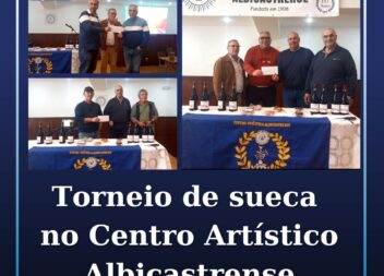 Torneio de sueca no Centro Artístico Albicastrense.