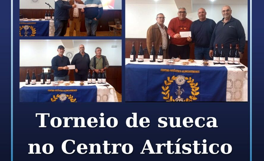 Torneio de sueca no Centro Artístico Albicastrense.