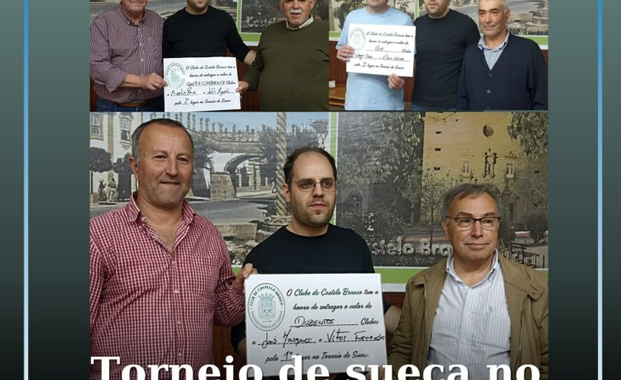 Torneio de sueca no Clube de Castelo Branco