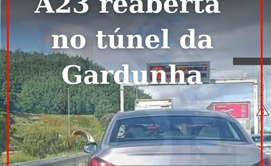 Trânsito no túnel da Gardunha retomado cerca das 20h30