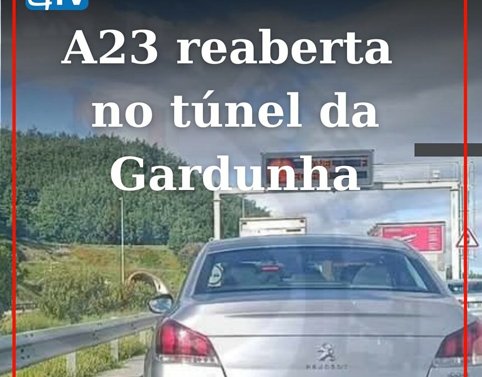Trânsito no túnel da Gardunha retomado cerca das 20h30