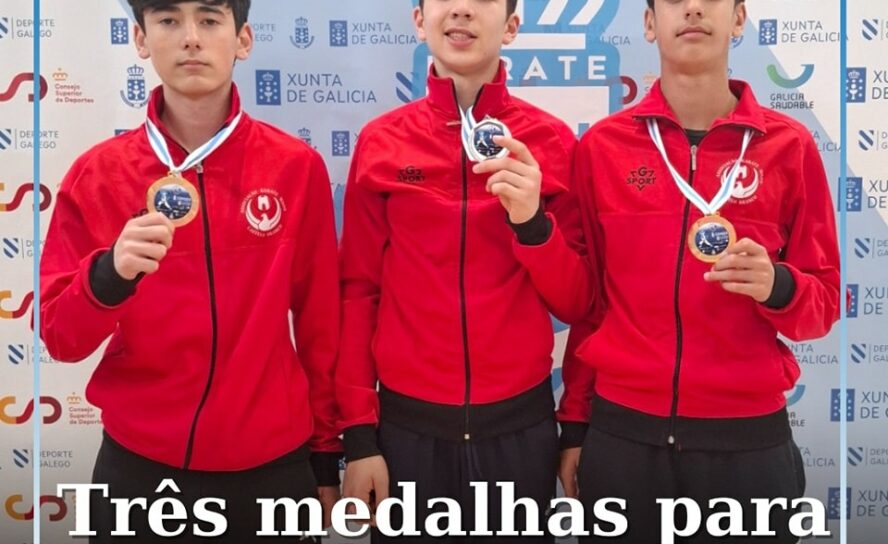 Três medalhas para Castelo Branco na Liga Galega de Karate