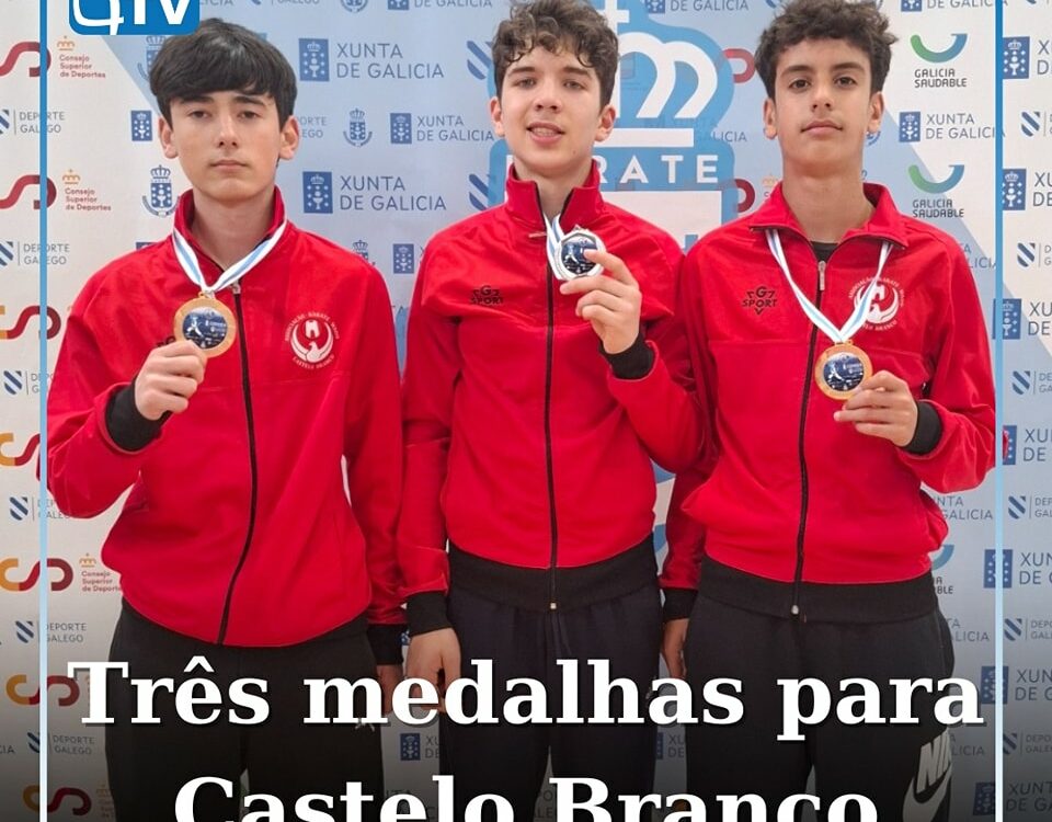 Três medalhas para Castelo Branco na Liga Galega de Karate