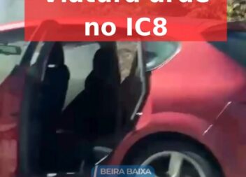 Viatura arde no IC8