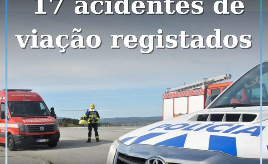 11 acidentes de viação em Castelo Branco e 6 na Covilhã
