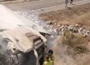 Acidente entre camião e automóvel fechou A-5 em Cáceres