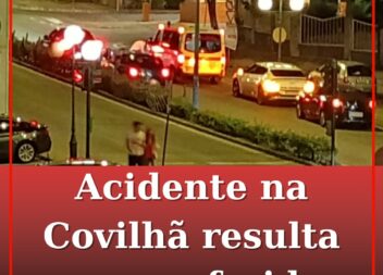 Acidente na Covilhã resulta em um ferido