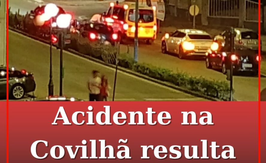 Acidente na Covilhã resulta em um ferido