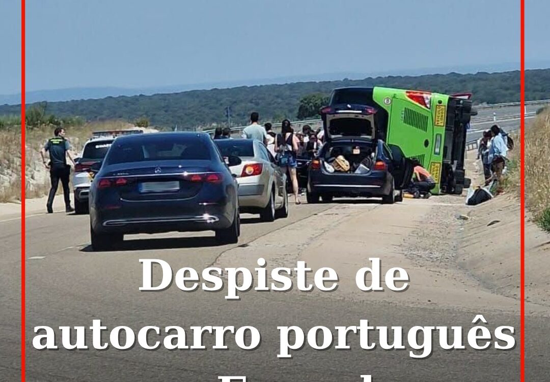 Autocarro português despista-se em Espanha na A62