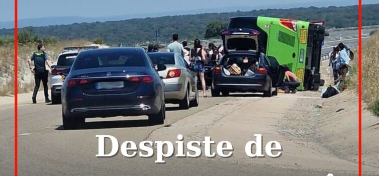 Autocarro português despista-se em Espanha na A62