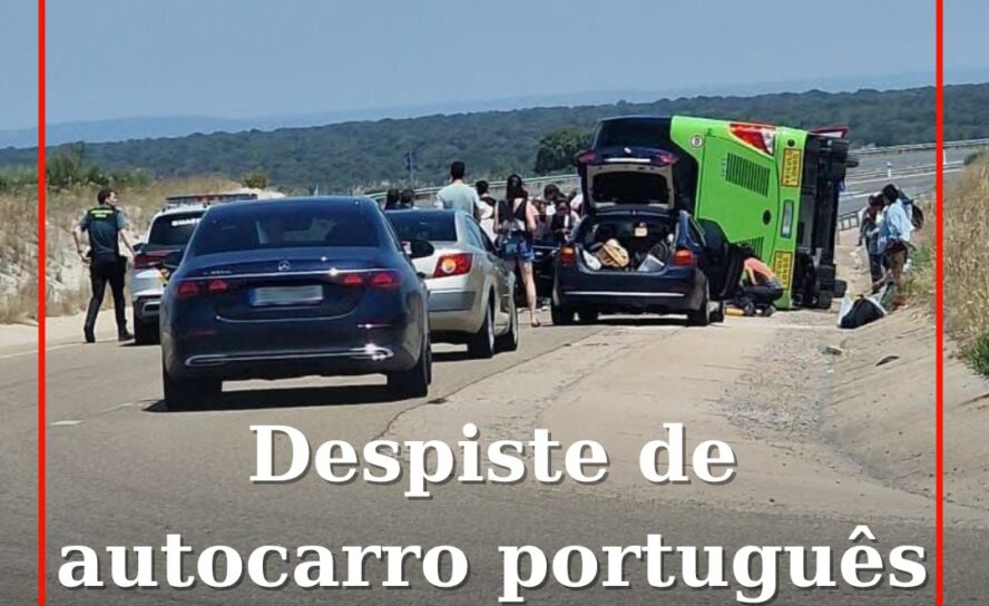 Autocarro português despista-se em Espanha na A62