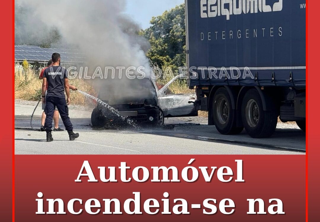 Automóvel incendeia-se na Zona Industrial da Guarda