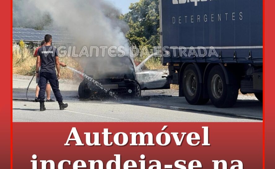 Automóvel incendeia-se na Zona Industrial da Guarda