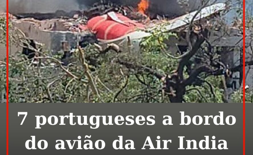 Avião da Air India despenha-se com sete portugueses a bordo