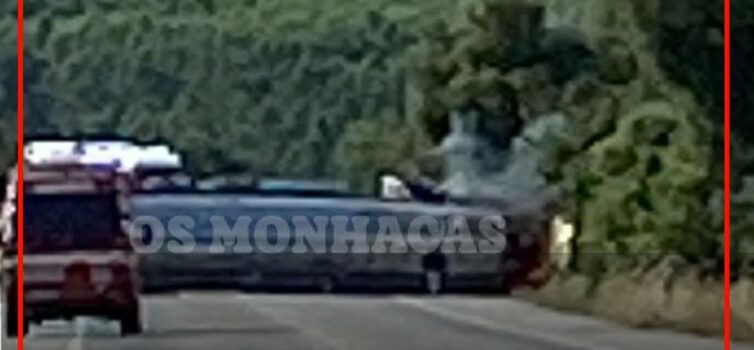Colisão rodoviária resulta em dois feridos