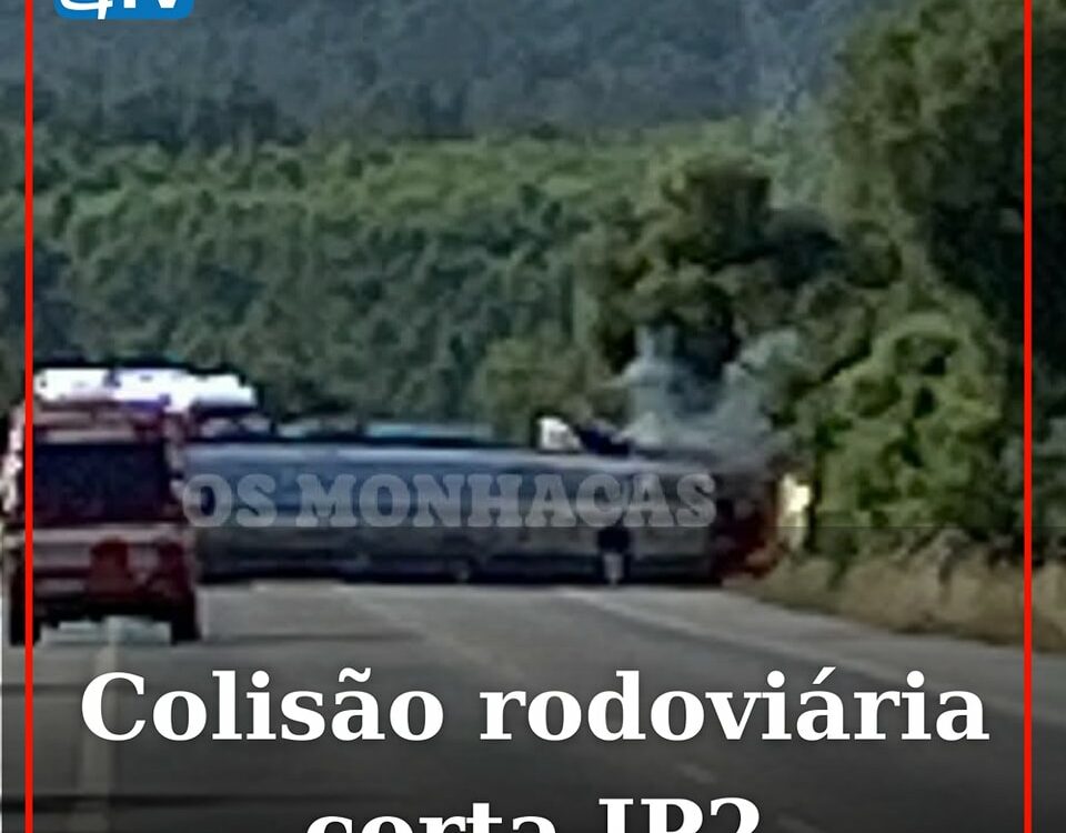 Colisão rodoviária resulta em dois feridos