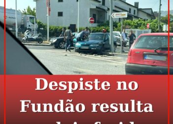 Despiste no Fundão resulta em dois feridos