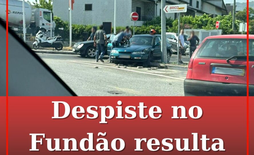 Despiste no Fundão resulta em dois feridos