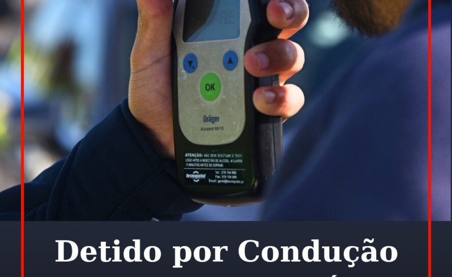 Detido por Condução sob Influência de Álcool