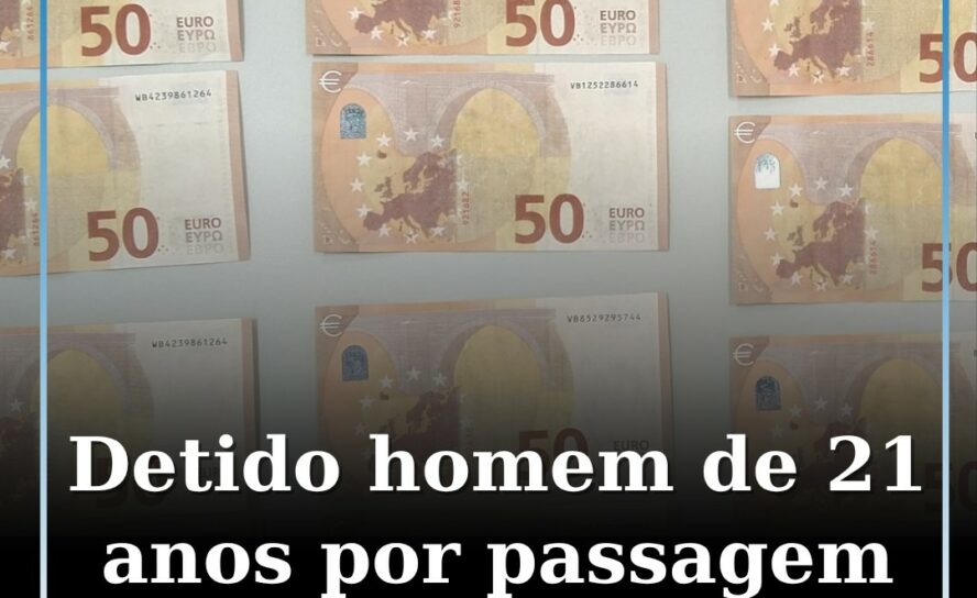 Detido por passagem de notas falsas