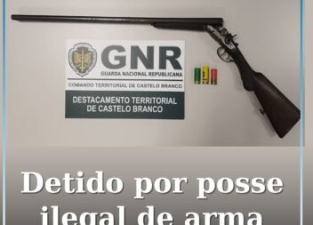 Detido por posse ilegal de arma