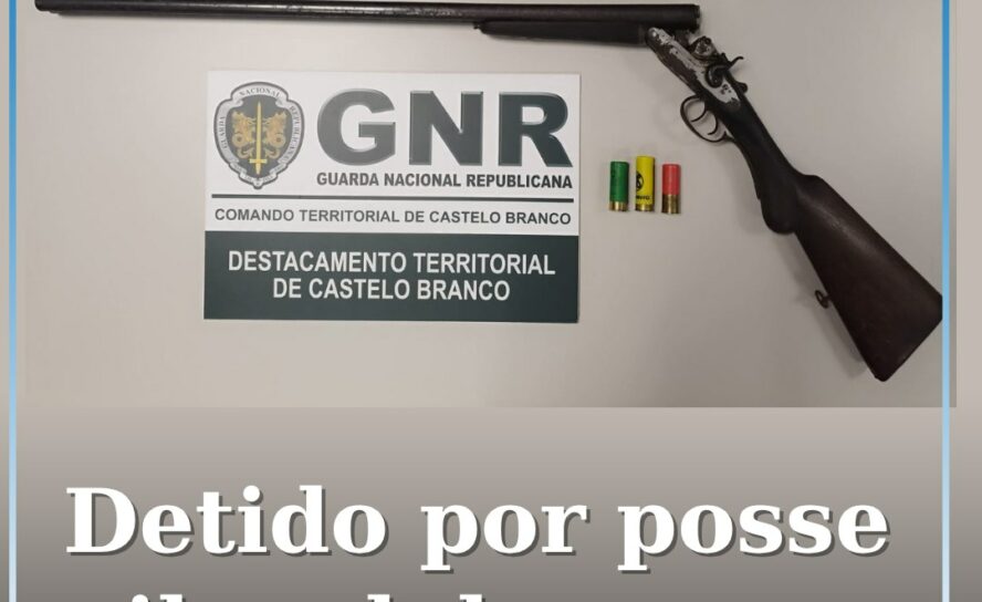 Detido por posse ilegal de arma