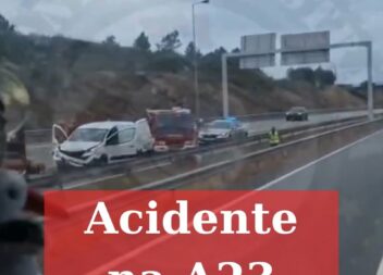Dois feridos em acidente na A23