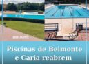 Piscinas Municipais de Belmonte e Caria reabrem a 28 de Junho