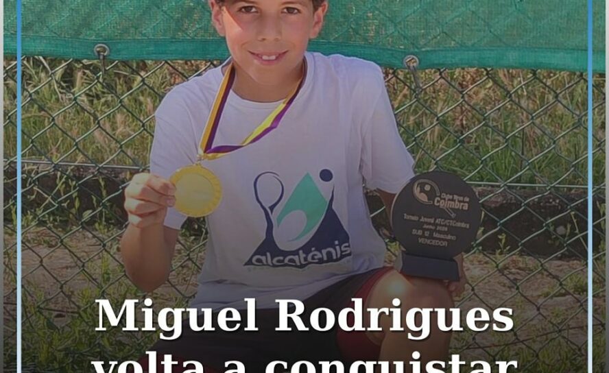 Simão Rodrigues brilha em Coimbra com nova conquista dupla no ténis