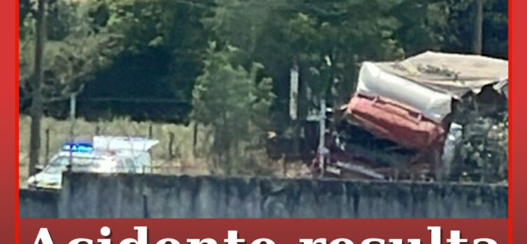Acidente resulta em dois feridos