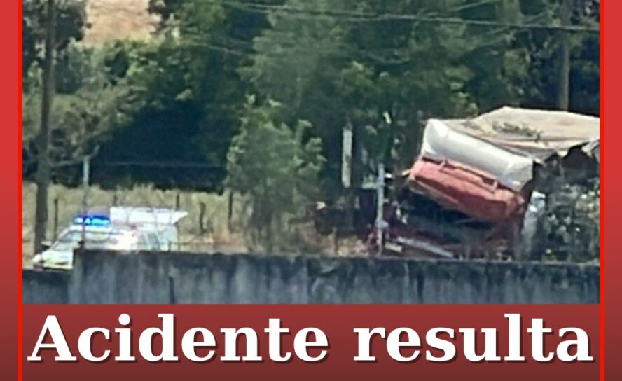 Acidente resulta em dois feridos