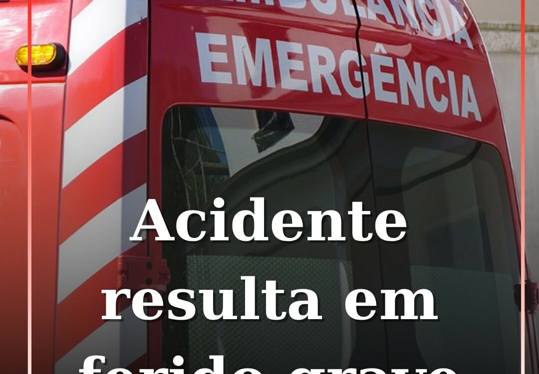 Acidente resulta em ferido grave