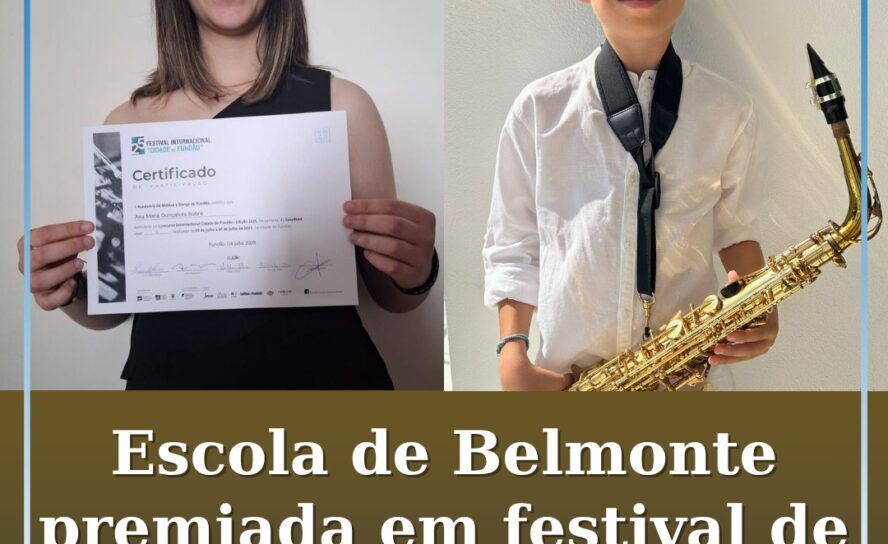 Alunos da Escola de Música de Belmonte premiados no Festival Internacional de Sa