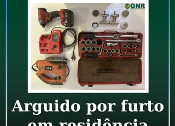 Arguido por furto em residência