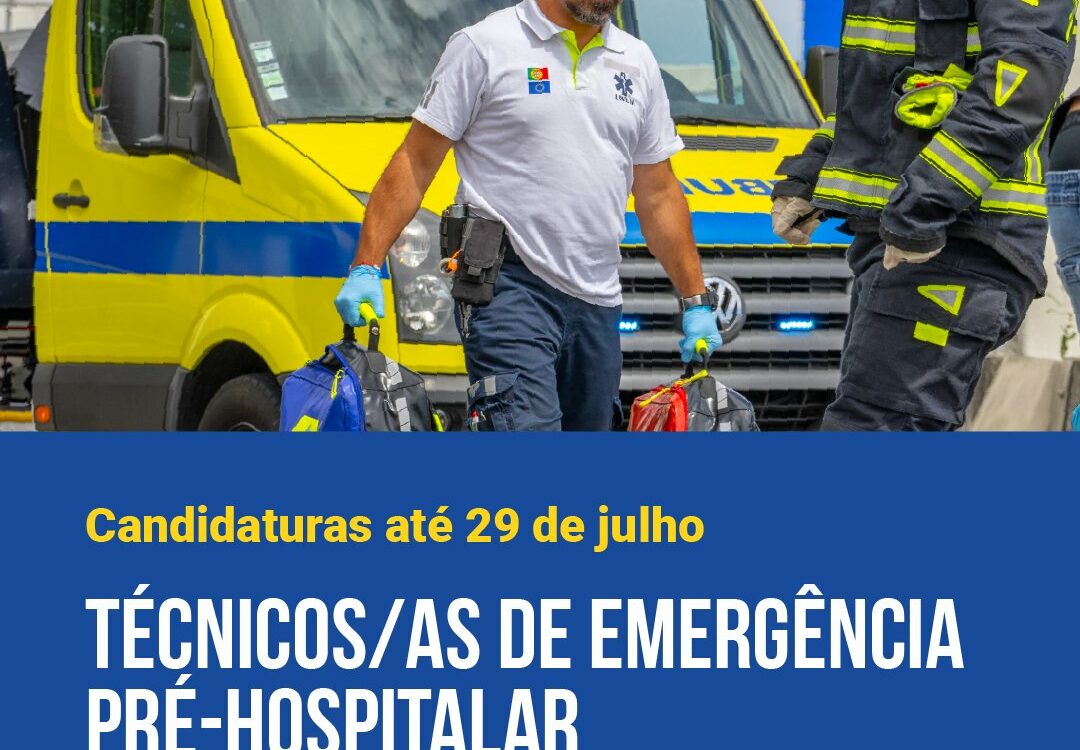 Candidaturas abertas para Técnico de Emergência Pré-Hospitalar do INEM