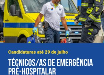 Candidaturas abertas para Técnico de Emergência Pré-Hospitalar do INEM