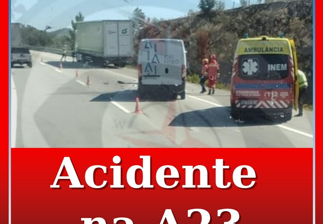 Colisão faz um ferido na A23