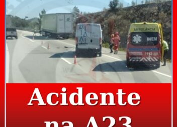 Colisão faz um ferido na A23
