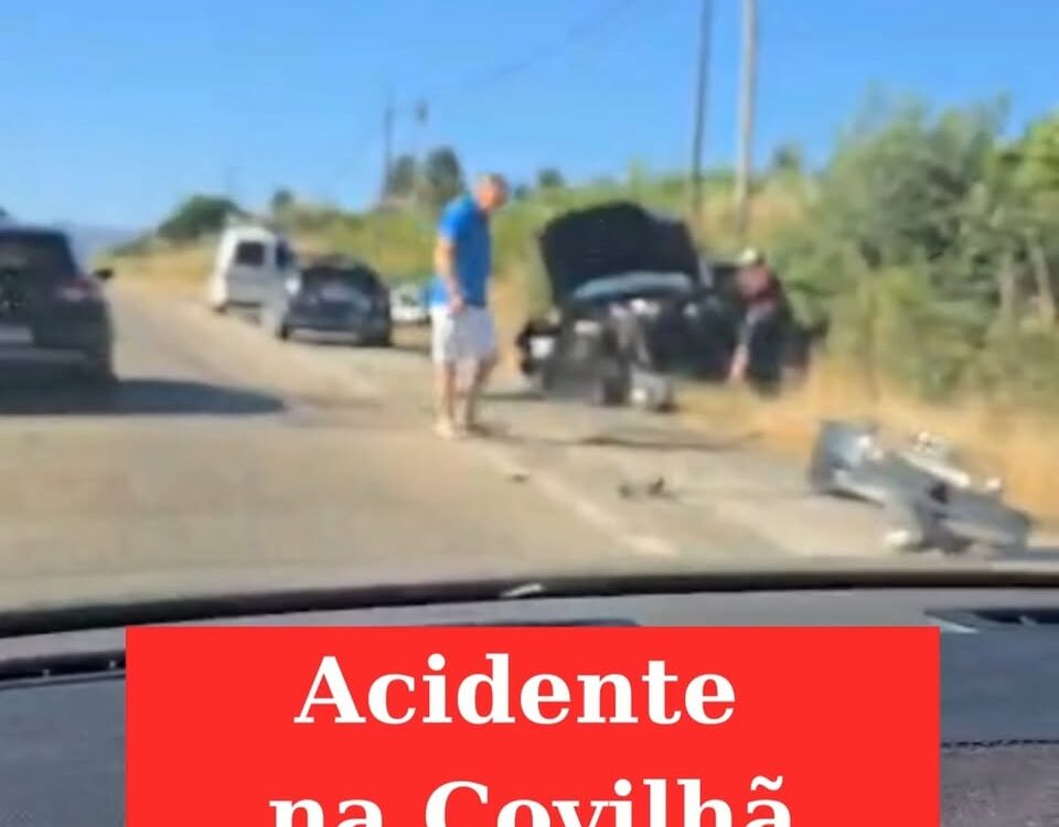 Colisão rodoviária na Covilhã