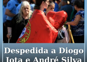 Despedida de Diogo Jota e André Silva em cerimónia marcada pela comoção