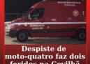 Despiste de moto-quatro faz dois feridos na Covilhã