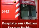 Despiste de motociclo em Oleiros