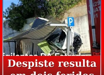 Despiste resulta em dois feridos
