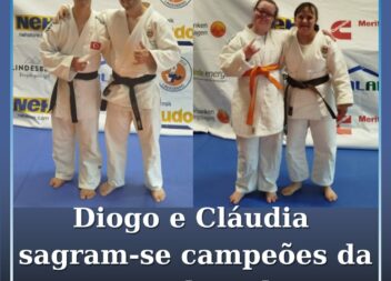 Diogo Côrte e Cláudia Gaspar sagram-se Campeões da Europa de Judown