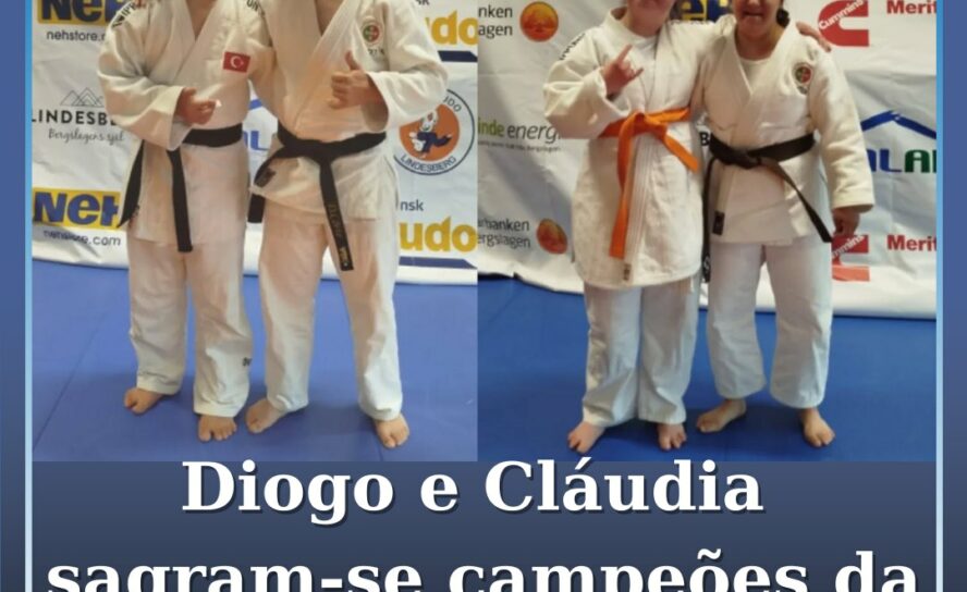 Diogo Côrte e Cláudia Gaspar sagram-se Campeões da Europa de Judown