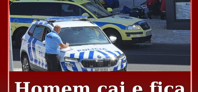 Homem cai e fica em estado grave